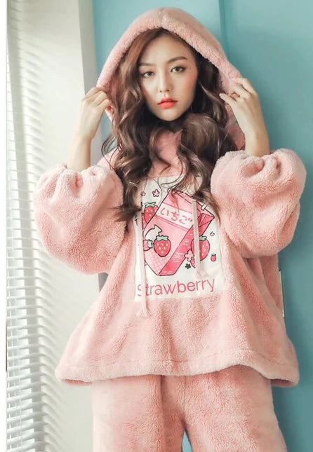 Pyjama Femme Fraise